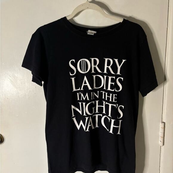 Sorry Ladies I'm in the Night's Watch Game Of Thrones Billy Buddha. M - Picture 2 of 9